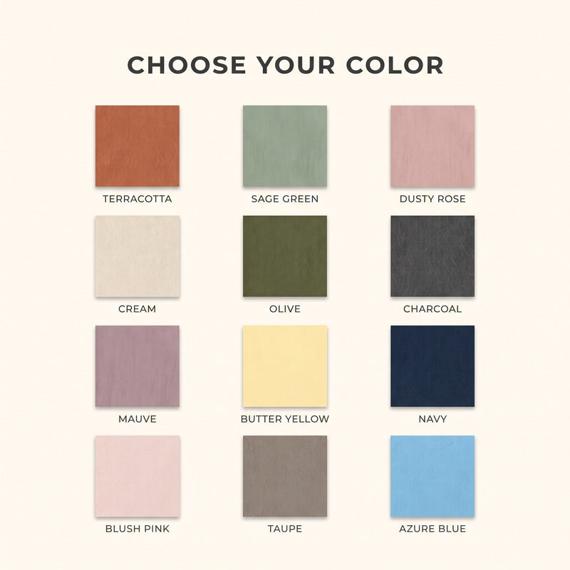 Blanket color swatch options infographic