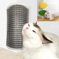 Durian Cat Scratcher Self-Groomer Massage Brush with Catnip Compartment