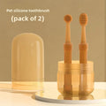 PETCLEAR Silicone Pet Toothbrush Set (2pc) – Dog & Cat Oral Care