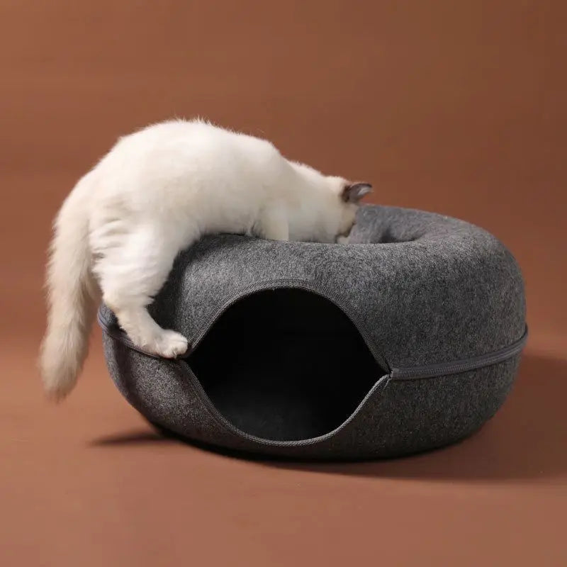 Donut cat bed color options